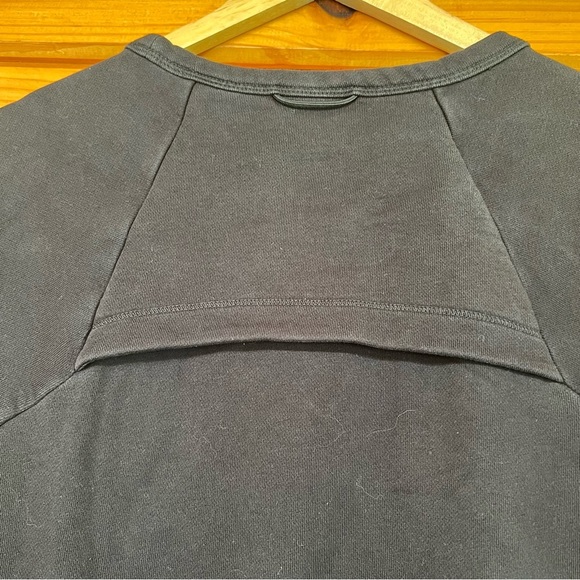 Theory Men's Black Short Sleeve Round Neck Cotton Sweatshirt M - 3 Pockets - Picture 6 of 7